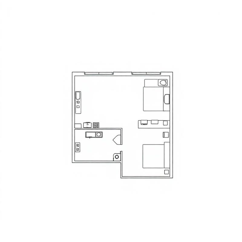One Bedroom floor plan